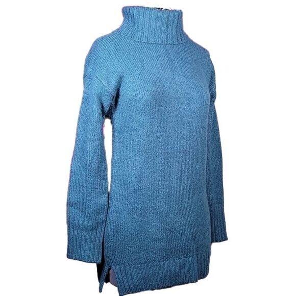 Eddie Bauer Teal Turtleneck Sweater Sz S - Picture 2 of 9